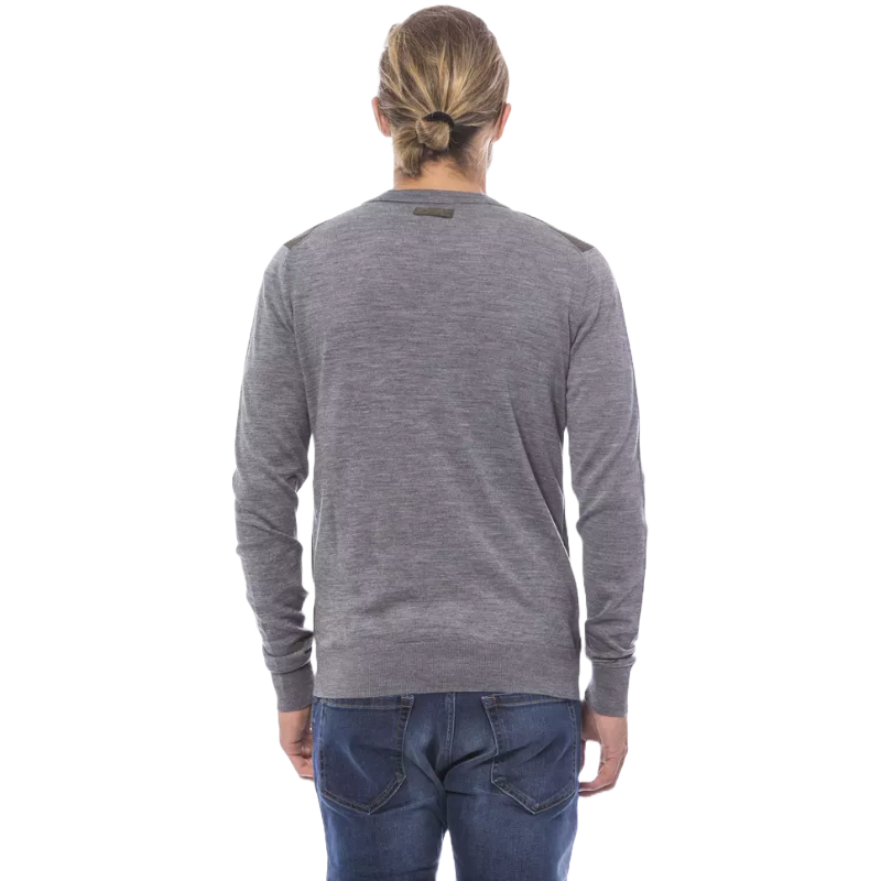 Verri Gray Wool Cardigan for Effortless Elegance