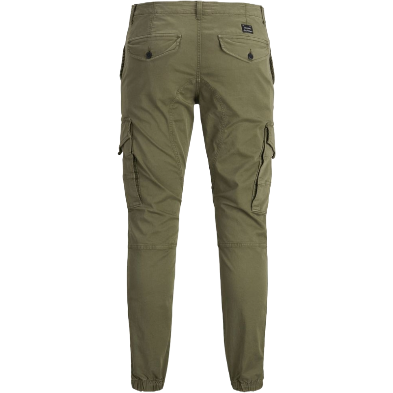 Jack & Jones Green Cotton Cargo Pants for Elevated Style