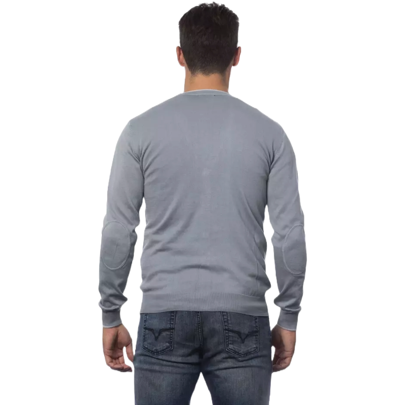 Verri Gray Cotton Cardigan - Timeless Italian Elegance