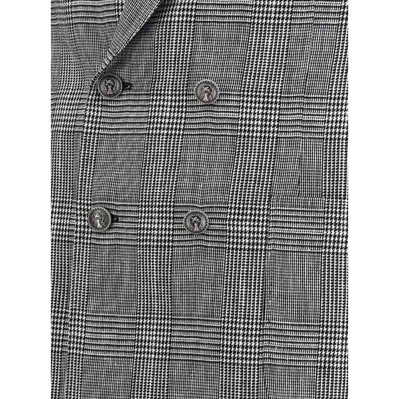 Brunello Cucinelli Beige Cotton Linen Blend Suit