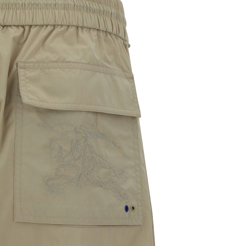 Burberry Beige Cotton Cargo Pants for Elevated Casual Elegance