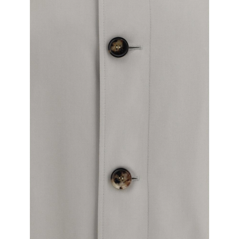 Burberry White Cotton Breasted Coat: Timeless Elegance Redefined