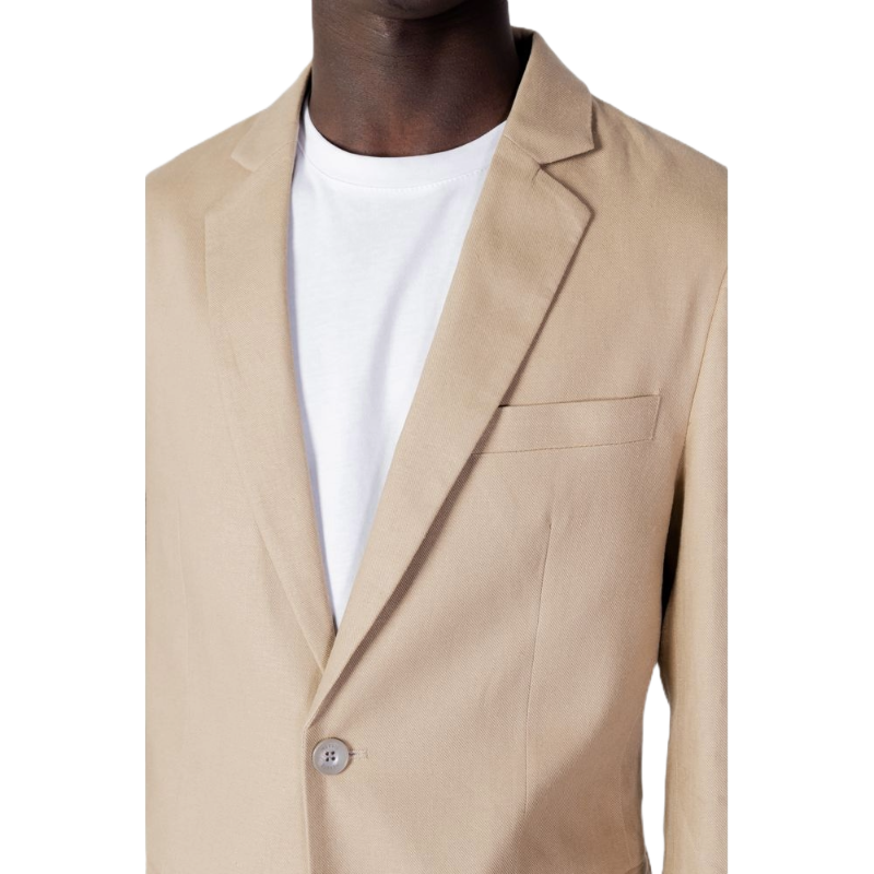 Antony Morato Beige Linen Suit for Effortless Elegance and Versatility