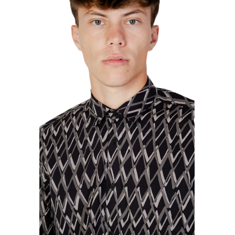 Antony Morato Black Cotton Shirt for Timeless Elegance