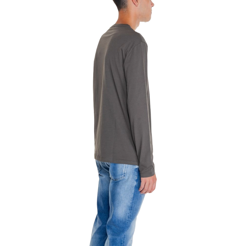 Armani Exchange Refined Green Cotton Shirt