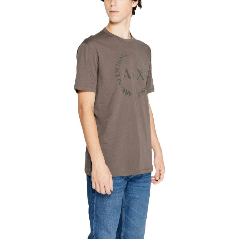 Armani Exchange White Cotton T-Shirt for Effortless Elegance