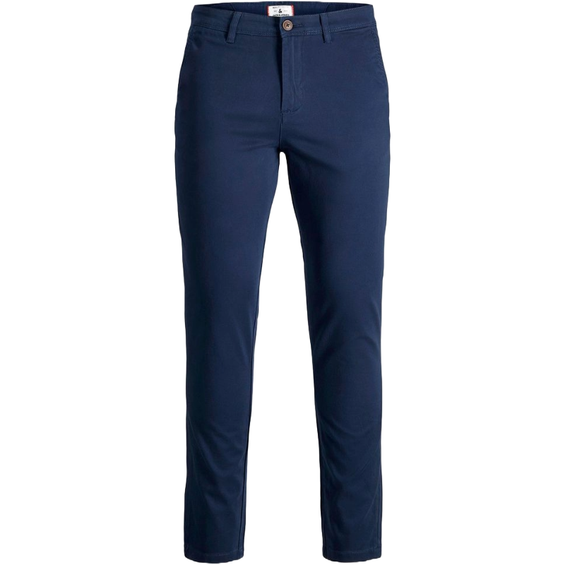 Jack & Jones Blue Cotton Chinos for Effortless Elegance