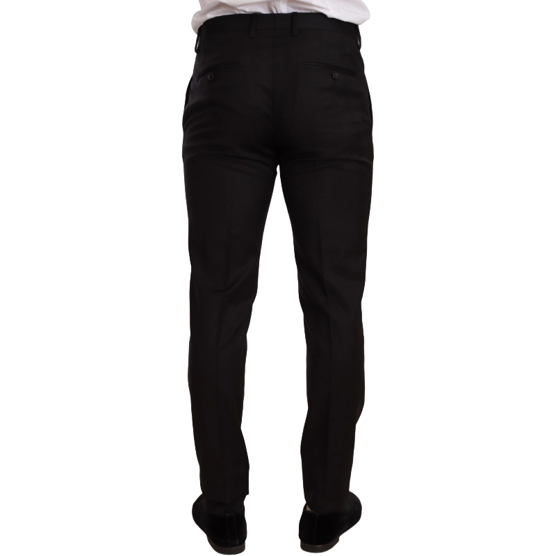 Dolce & Gabbana Charcoal Wool Elegant Slim Fit Suit