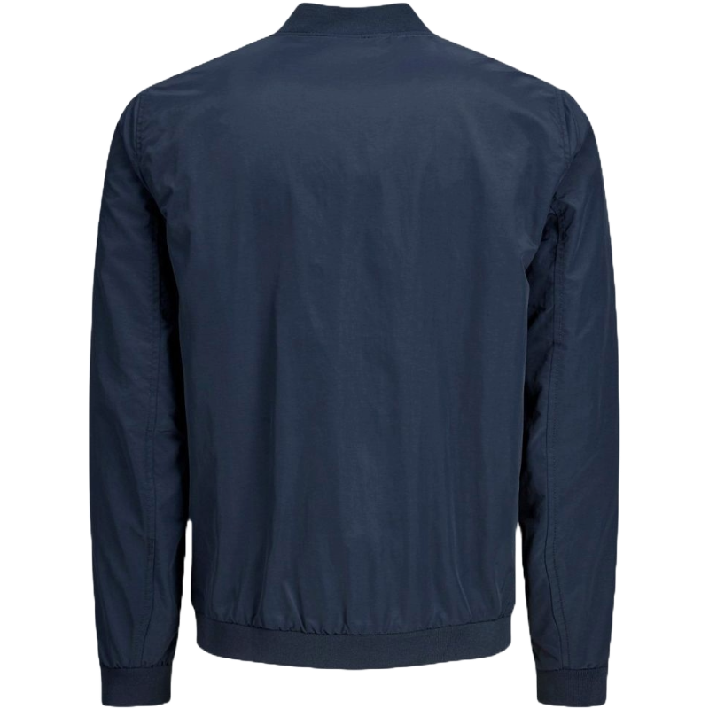 Jack & Jones Blue Bomber Jacket with Arm Zipper Elegance