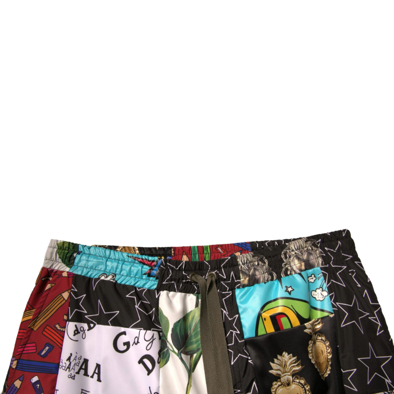 Dolce & Gabbana Multicolor Cotton Cargo Bermuda Shorts