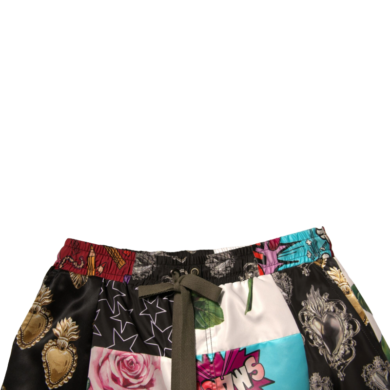 Dolce & Gabbana Multicolor Cotton Cargo Shorts Elegance
