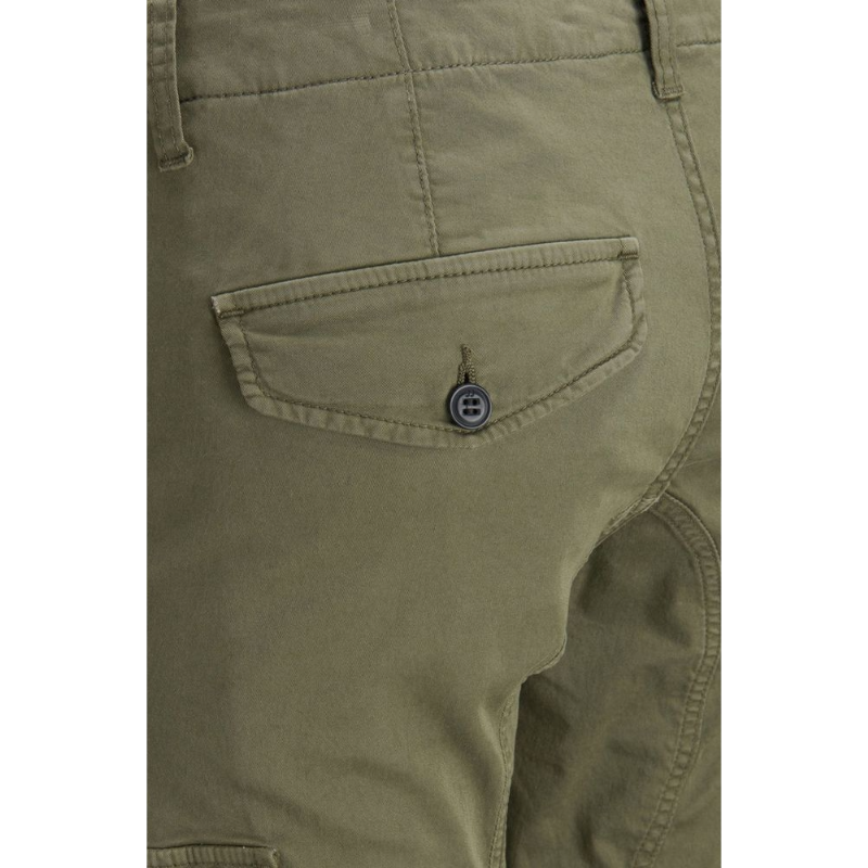 Jack & Jones Green Cotton Cargo Pants for Elevated Style