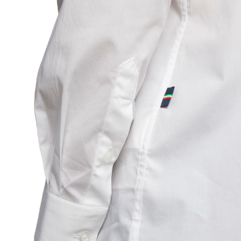 Aeronautica Militare White Cotton Shirt for Timeless Elegance