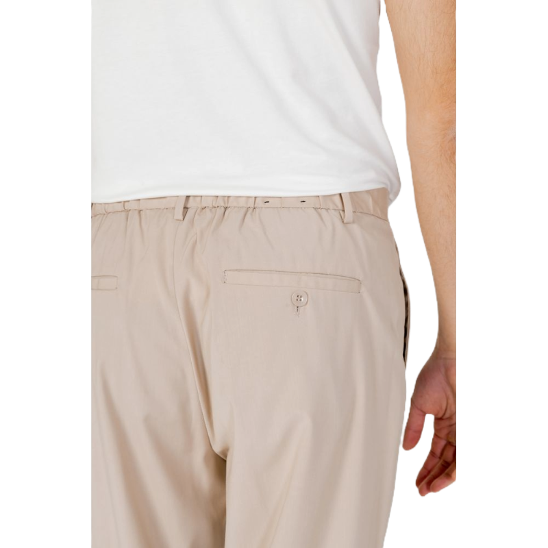 Antony Morato Beige Cotton Trousers for Elevated Sophistication