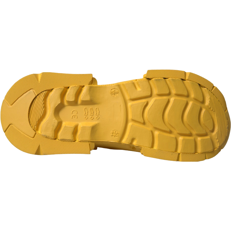 Dolce & Gabbana Yellow Rubber Clogs Slippers in Lush Colors