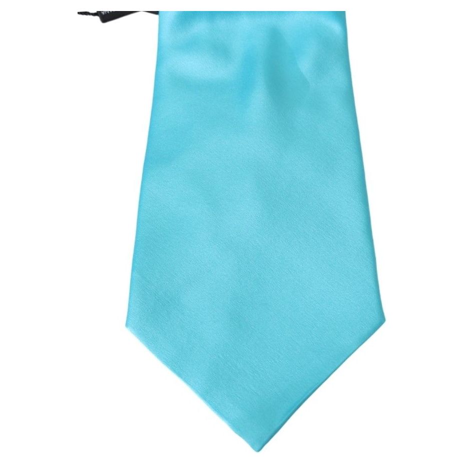Dolce & Gabbana Light Blue Silk Tie for Elegance