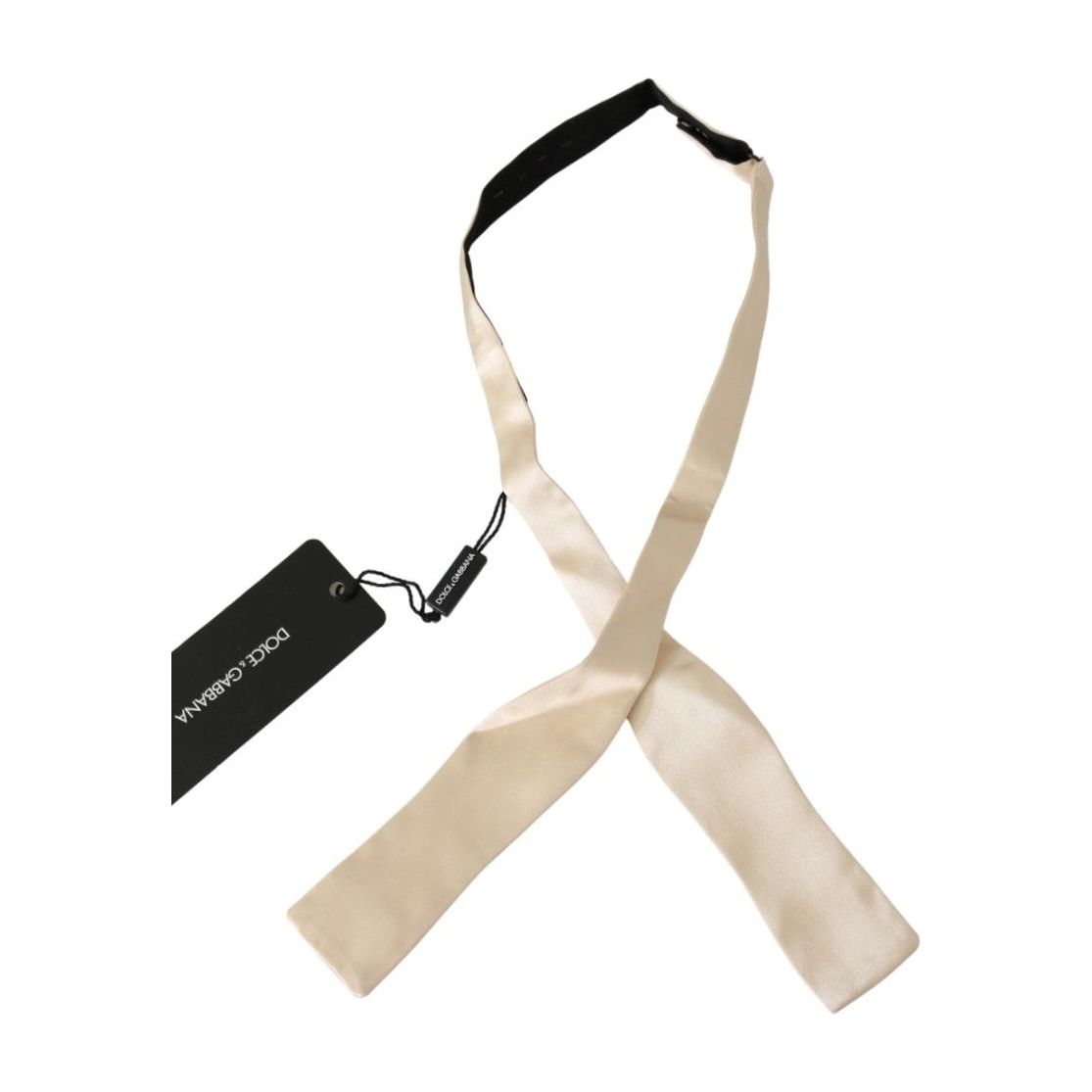 Dolce & Gabbana Beige Silk Bowtie Accessory