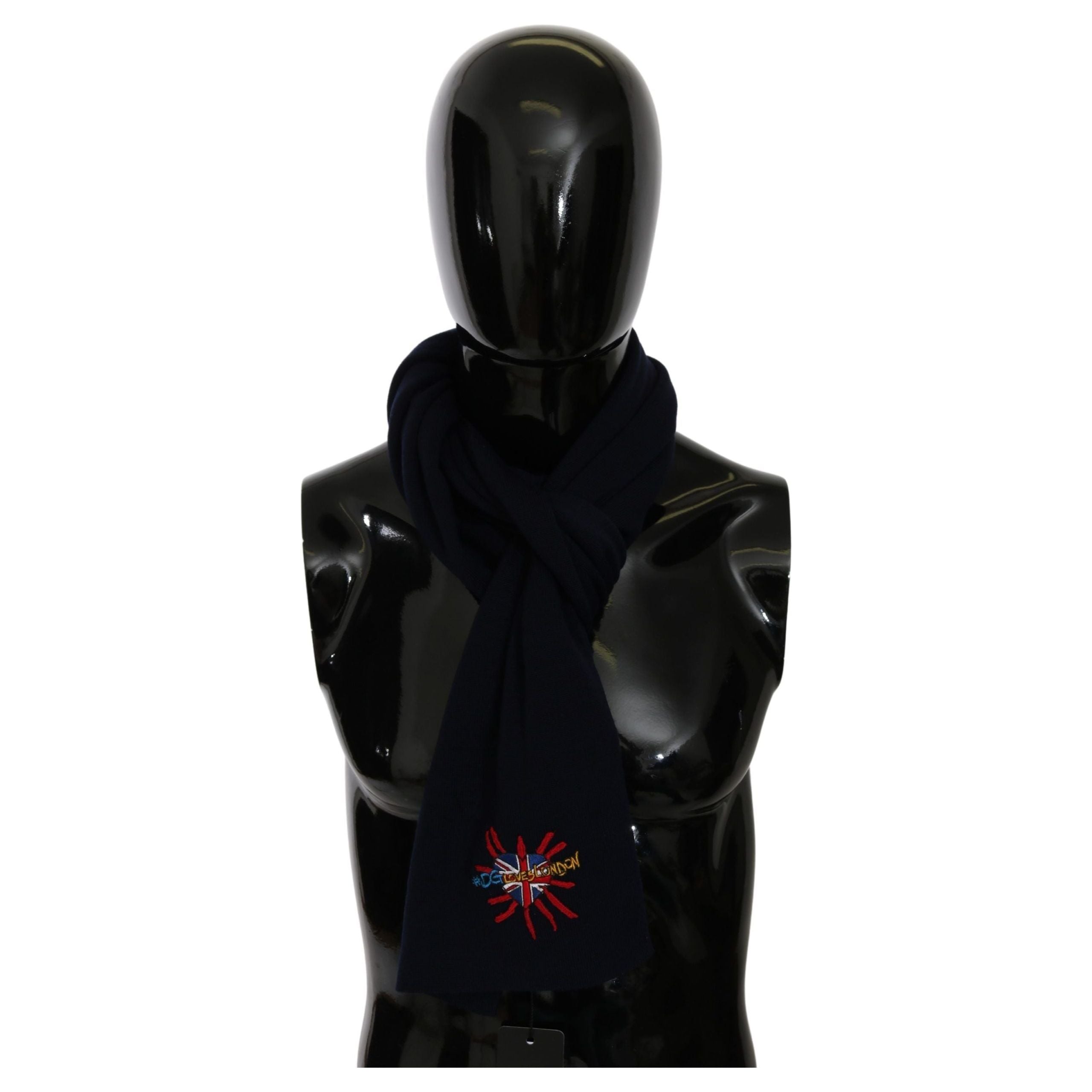 Dolce & Gabbana Grey Virgin Wool Scarf for Sophistication