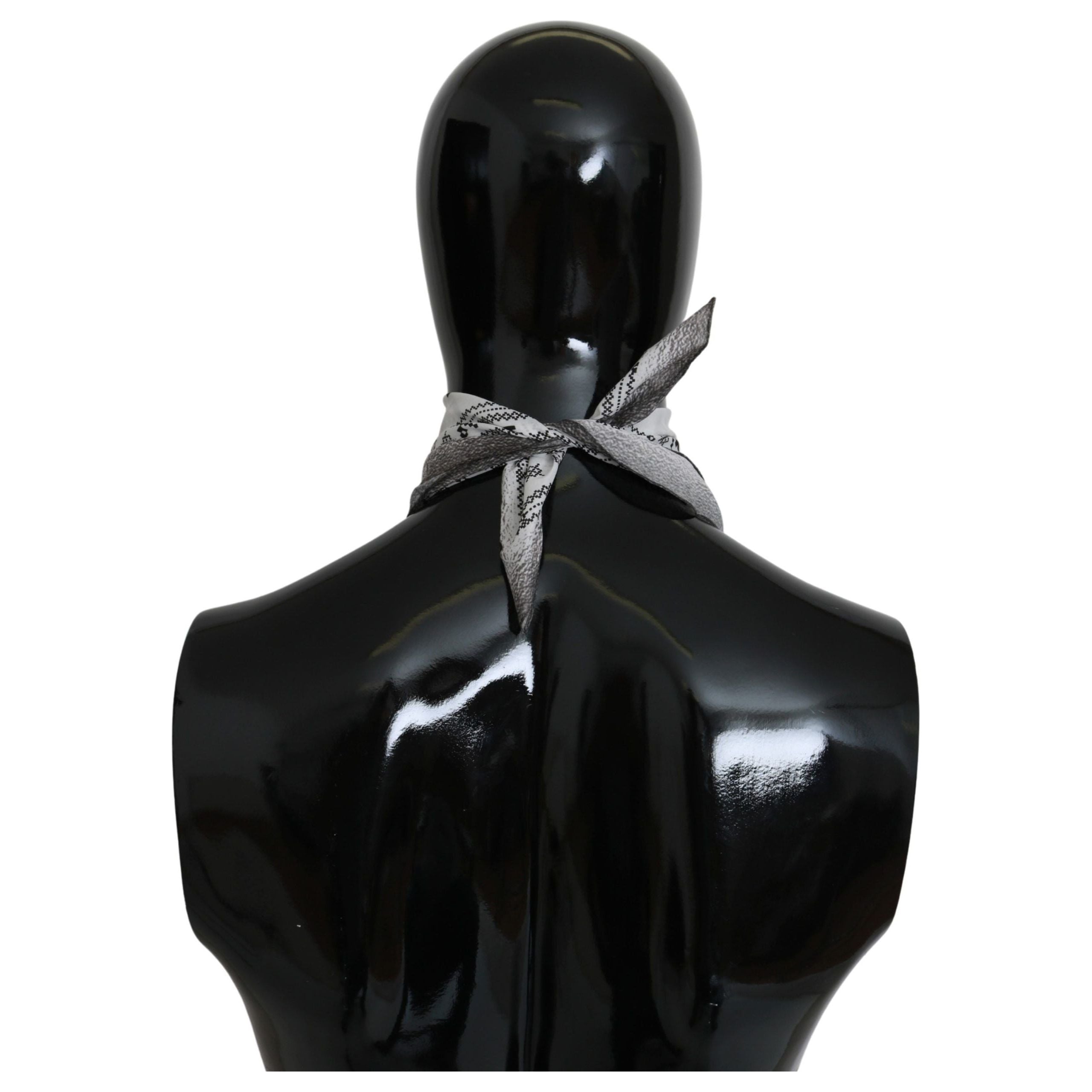 Costume National White Cotton Scarf for Timeless Elegance
