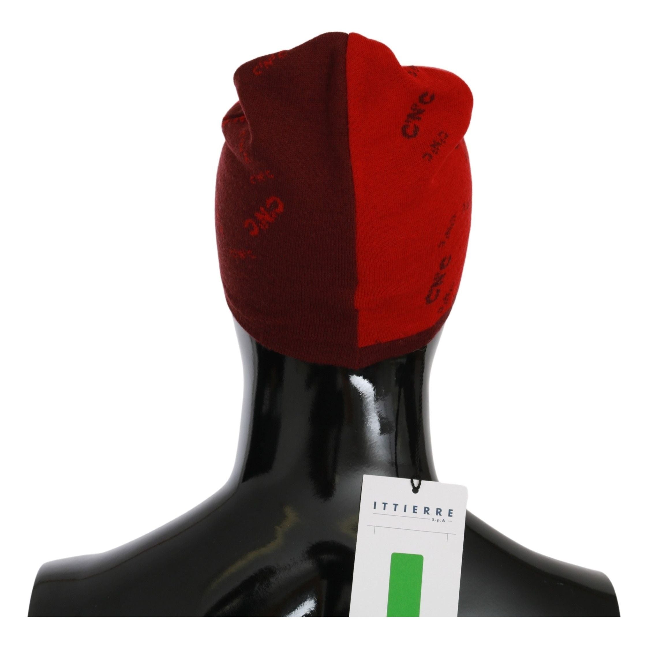 Costume National Chic Red Wool Blend Beanie Accessory