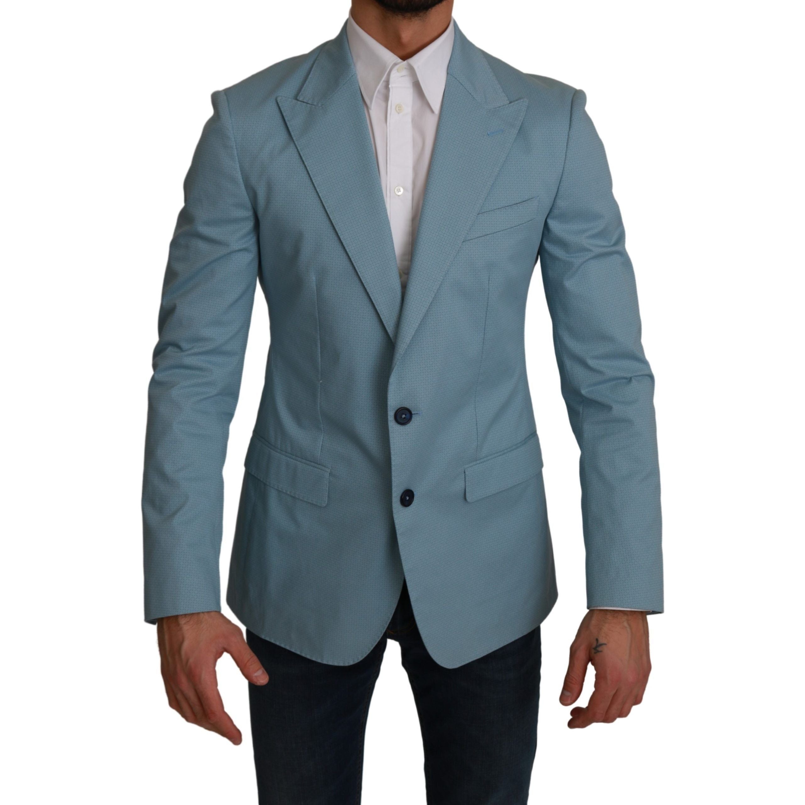 Dolce & Gabbana Blue Rayon Blend Blazer