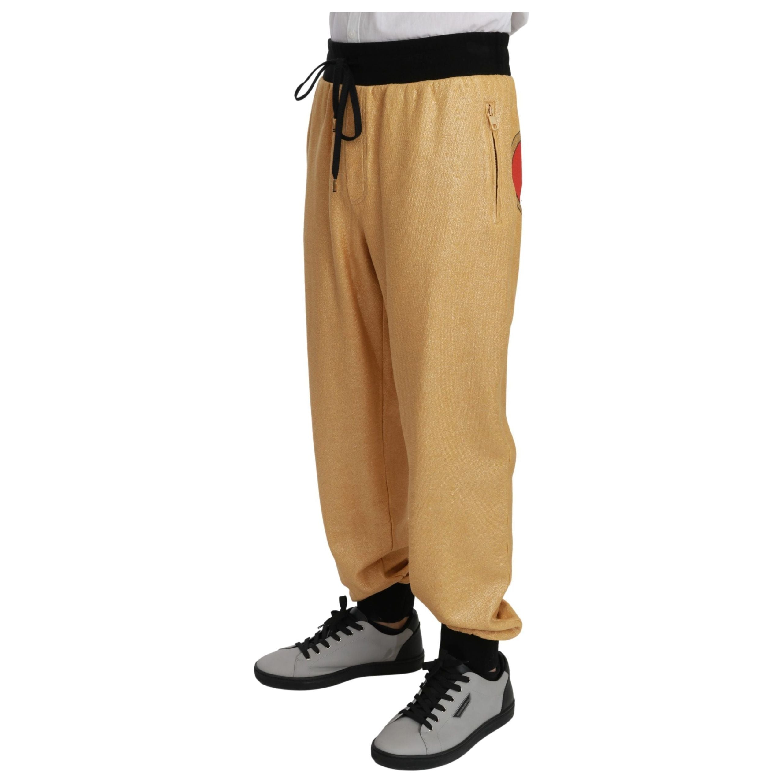 Dolce & Gabbana Multicolour Cotton Sweatpants for Luxe Comfort