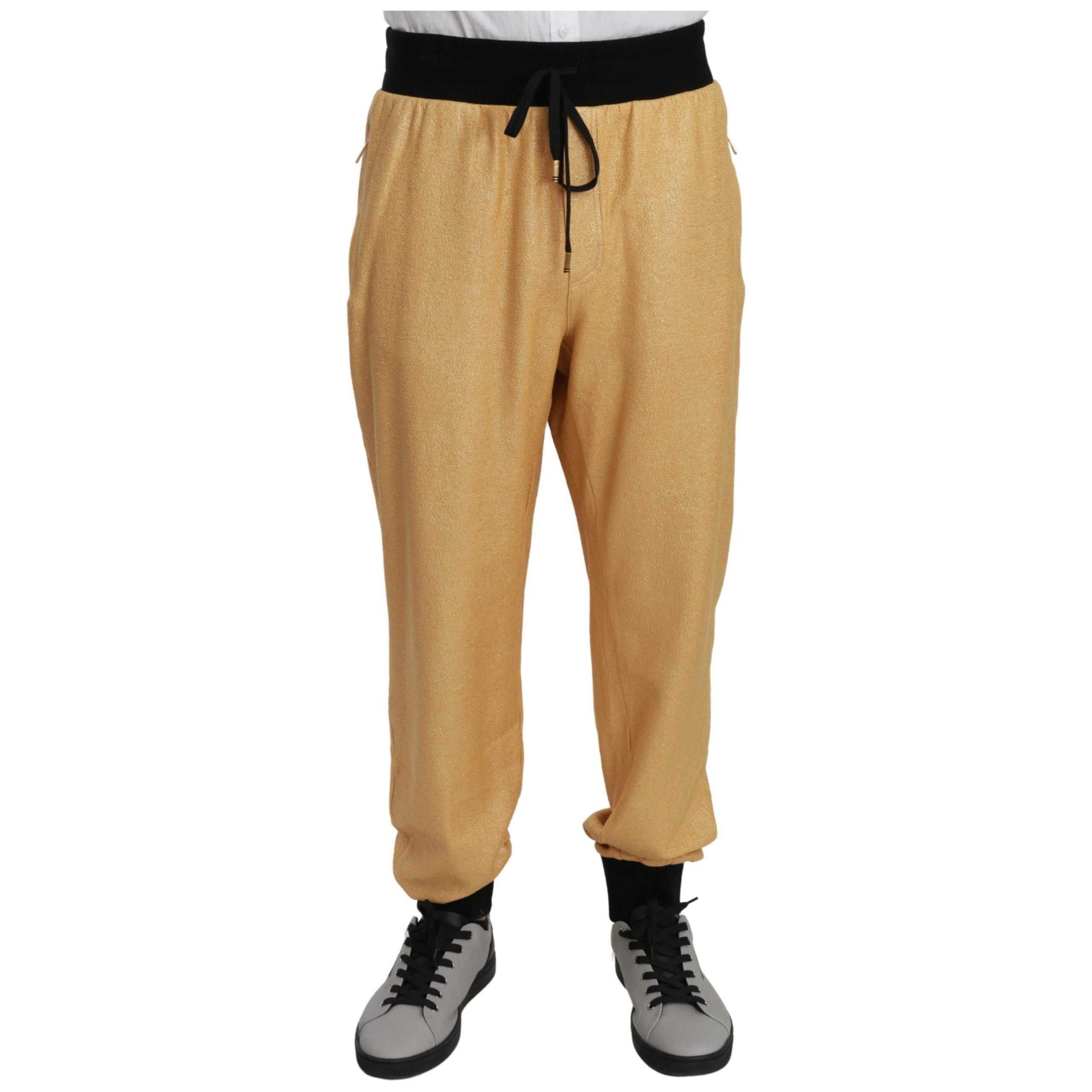 Dolce & Gabbana Multicolour Cotton Sweatpants for Luxe Comfort