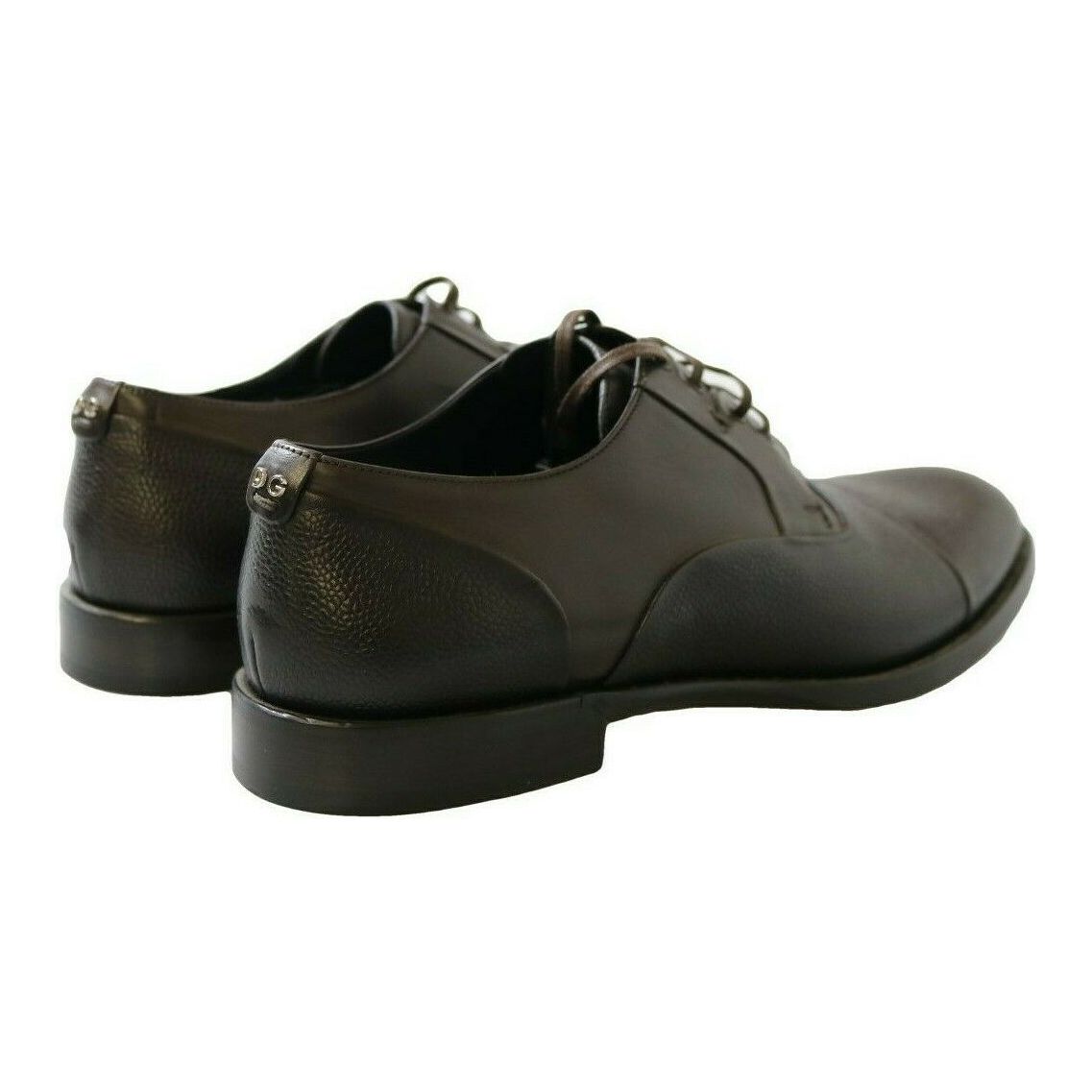 Dolce & Gabbana Brown Leather Formal Lace-ups