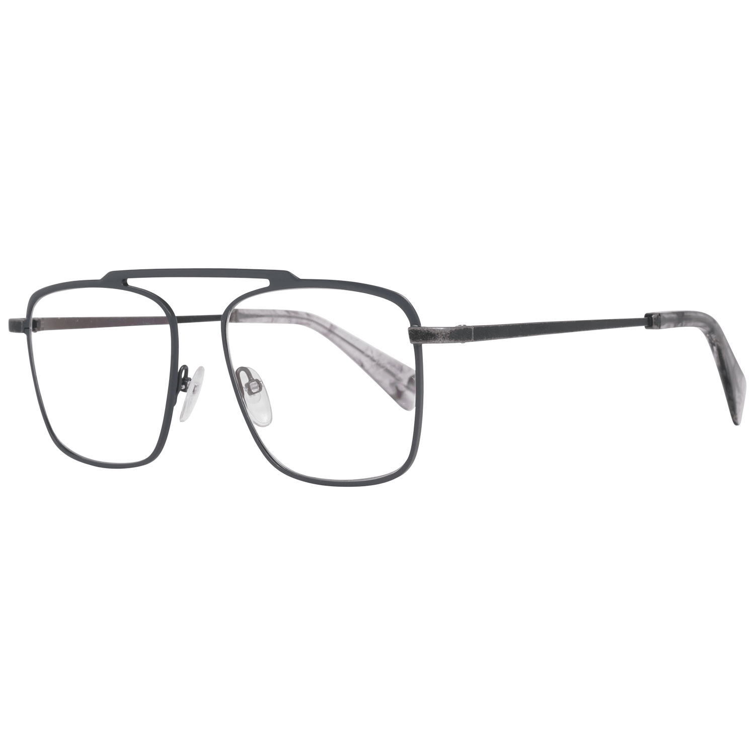 Yohji Yamamoto Gray Titanium Optical Frames for Timeless Style
