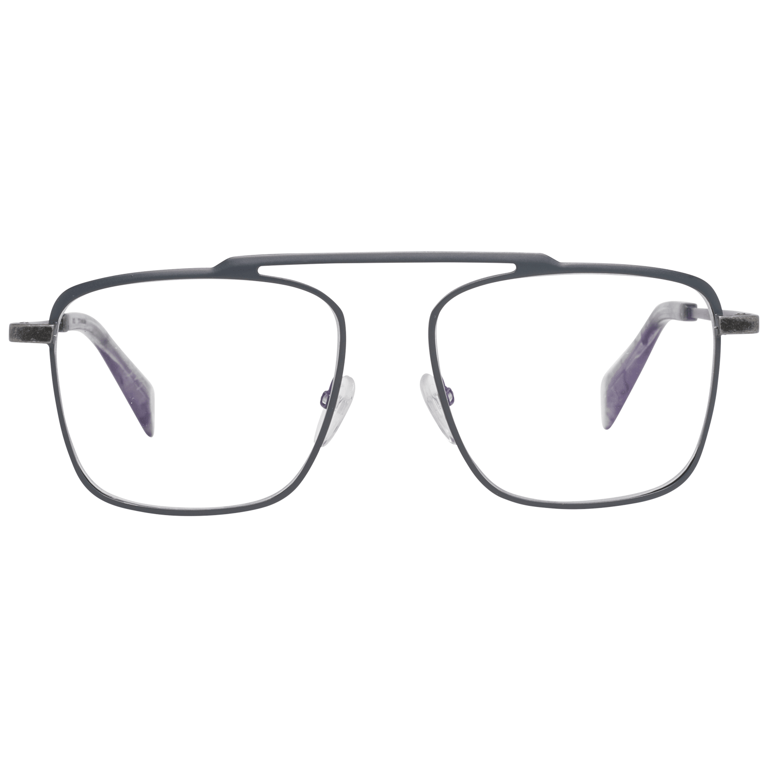 Yohji Yamamoto Gray Titanium Optical Frames for Timeless Style