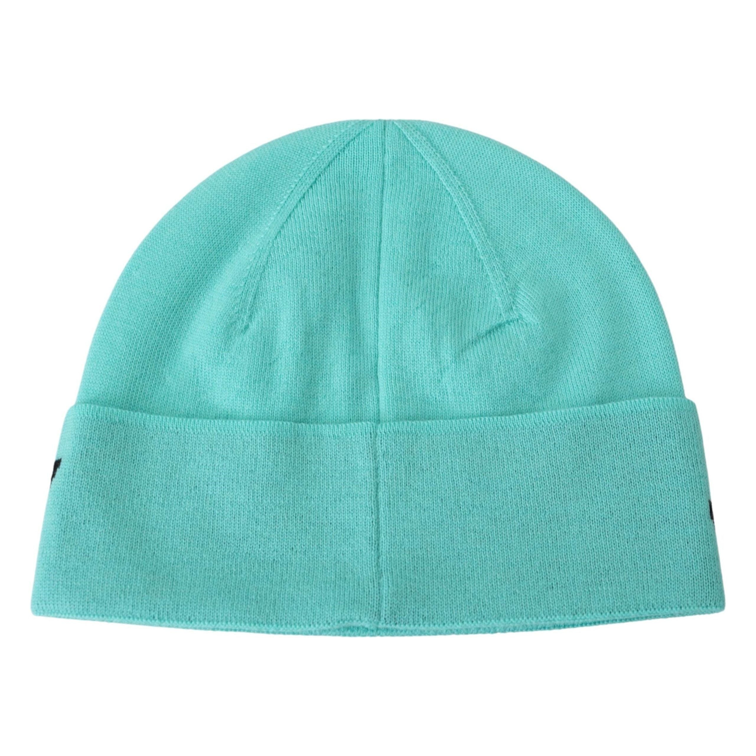 Givenchy Aquamarine Green Wool Beanie with Signature Logo