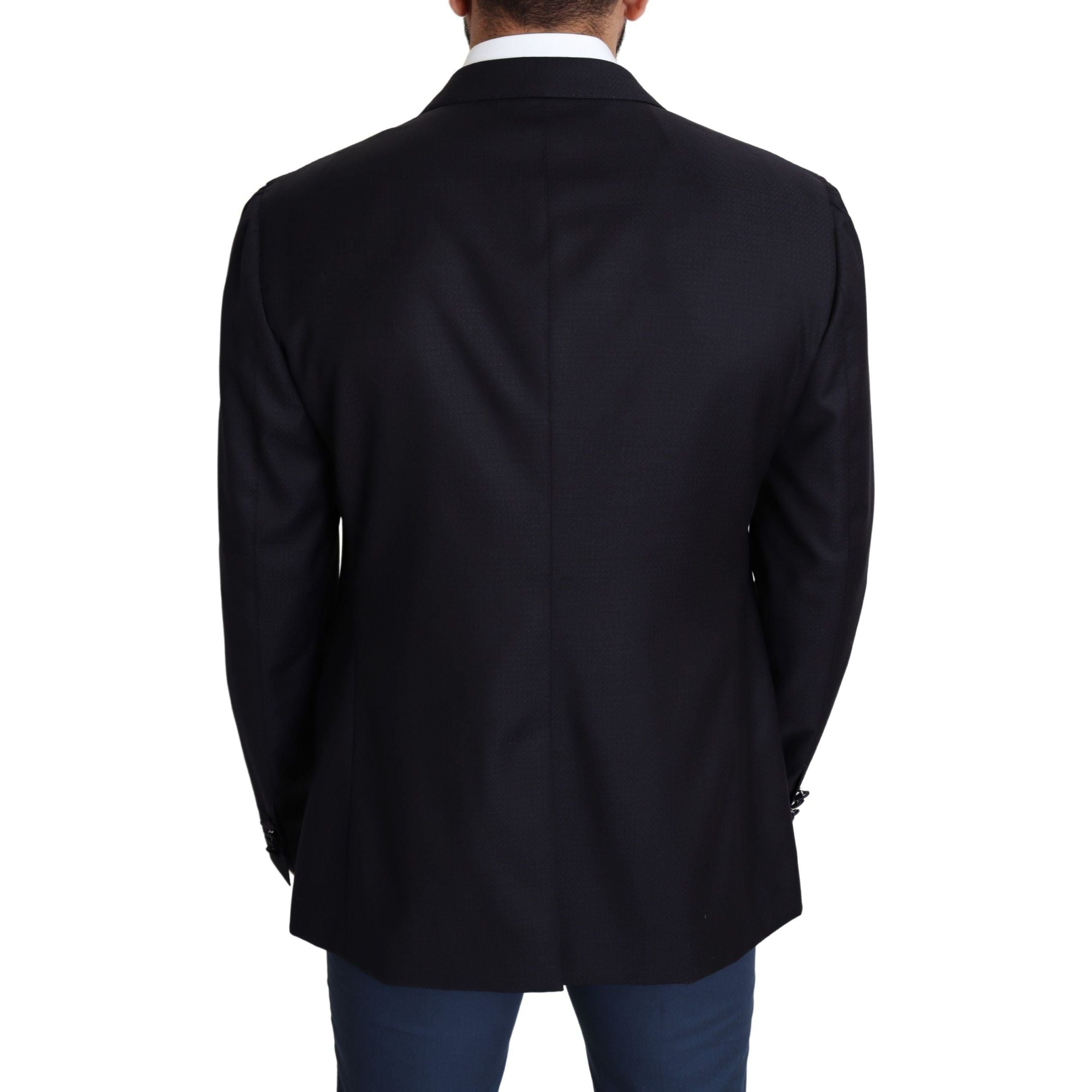 Dolce & Gabbana Black Virgin Wool Blazer