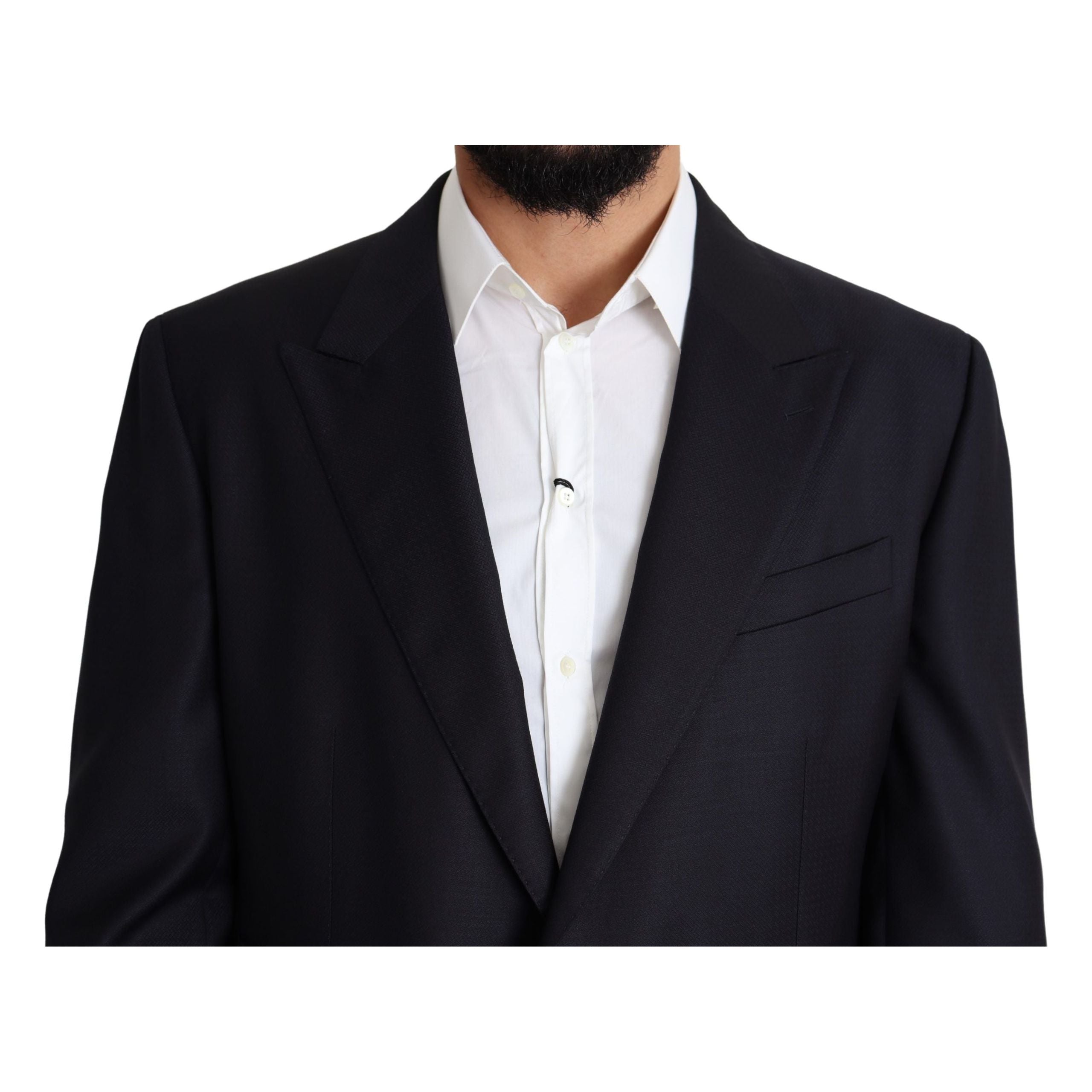 Dolce & Gabbana Black Virgin Wool Blazer