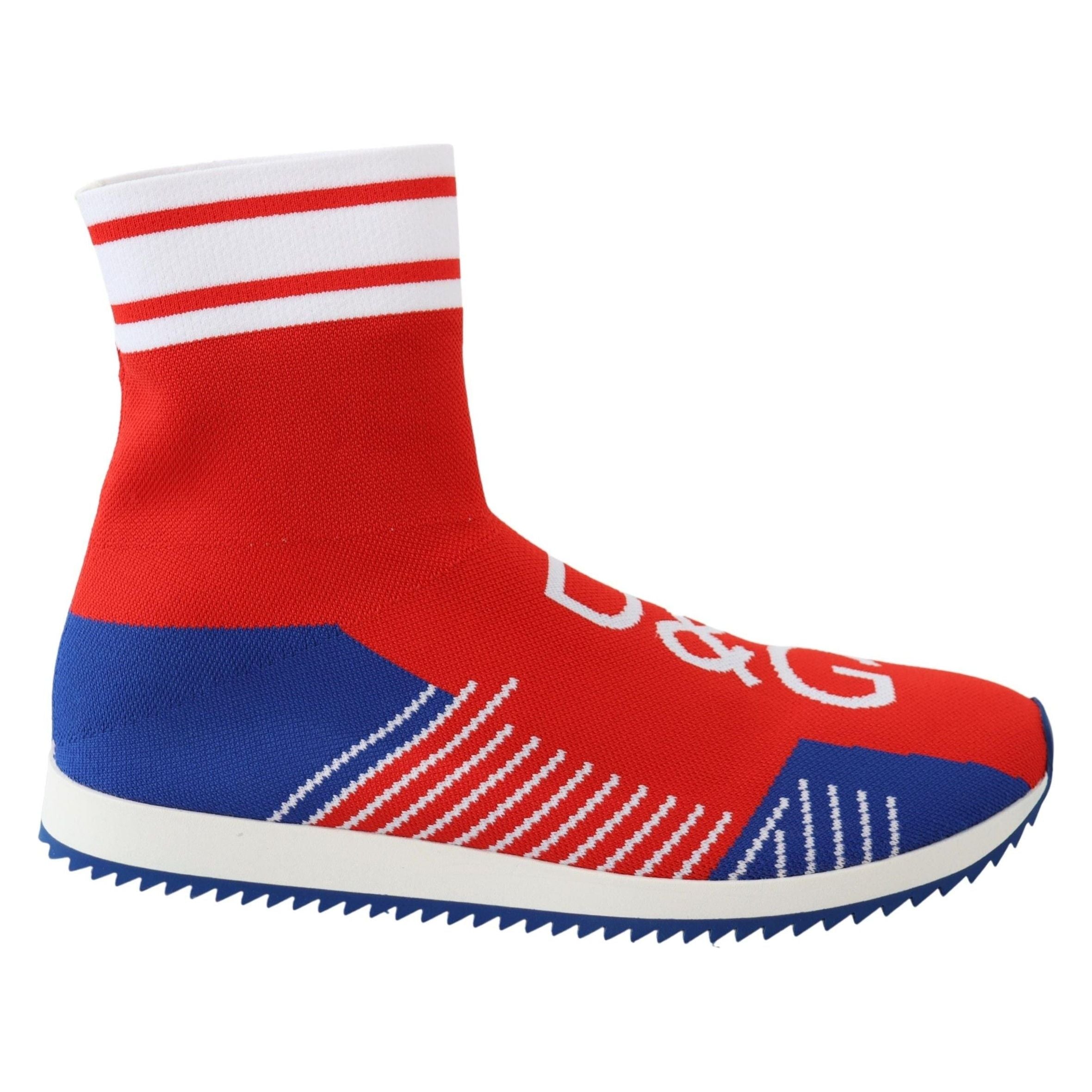 Dolce & Gabbana Red Cotton Sneakers for Elevated Style