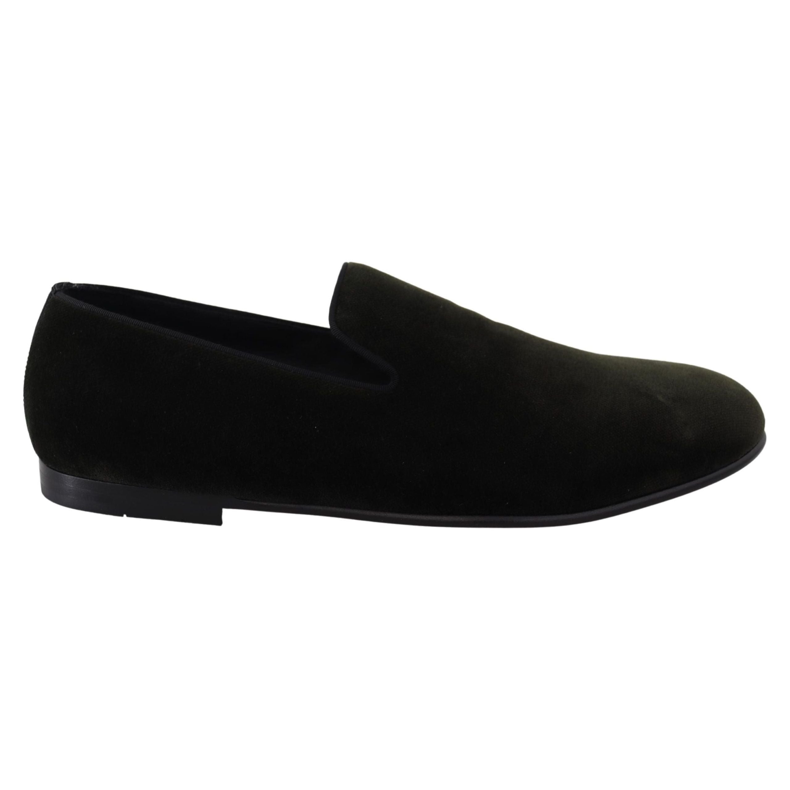 Dolce & Gabbana Green Velvet Loafers for Sophistication