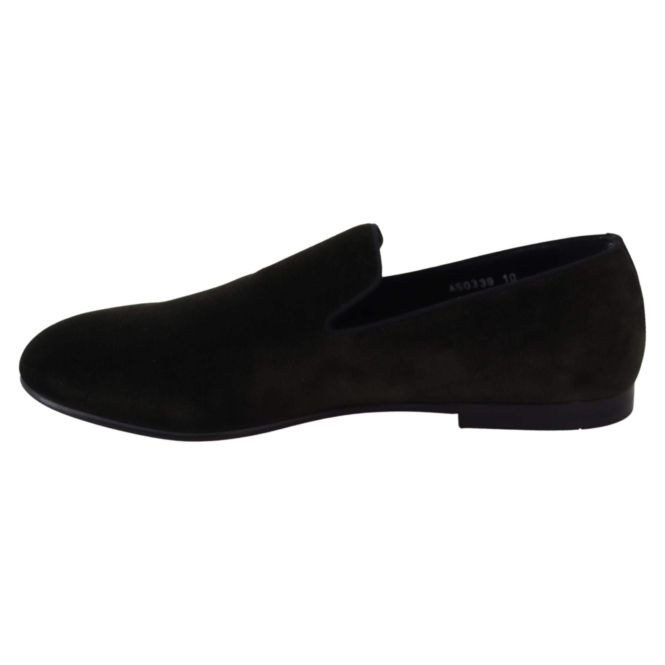 Dolce & Gabbana Green Velvet Loafers for Sophistication
