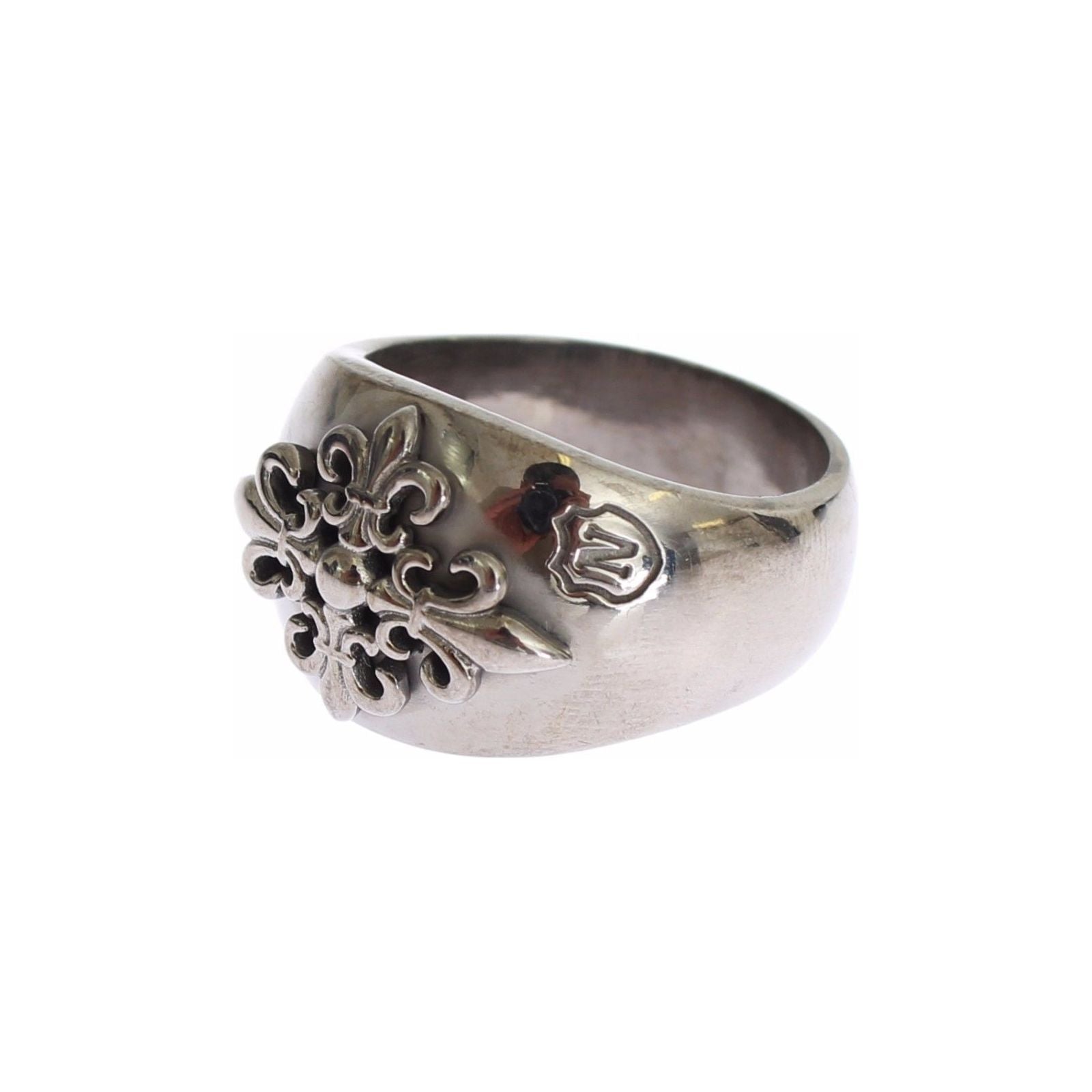 Nialaya Silver Rhodium Sterling Statement Ring for Sophistication