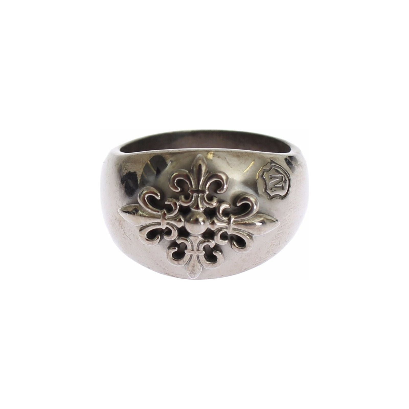 Nialaya Silver Rhodium Sterling Statement Ring for Sophistication