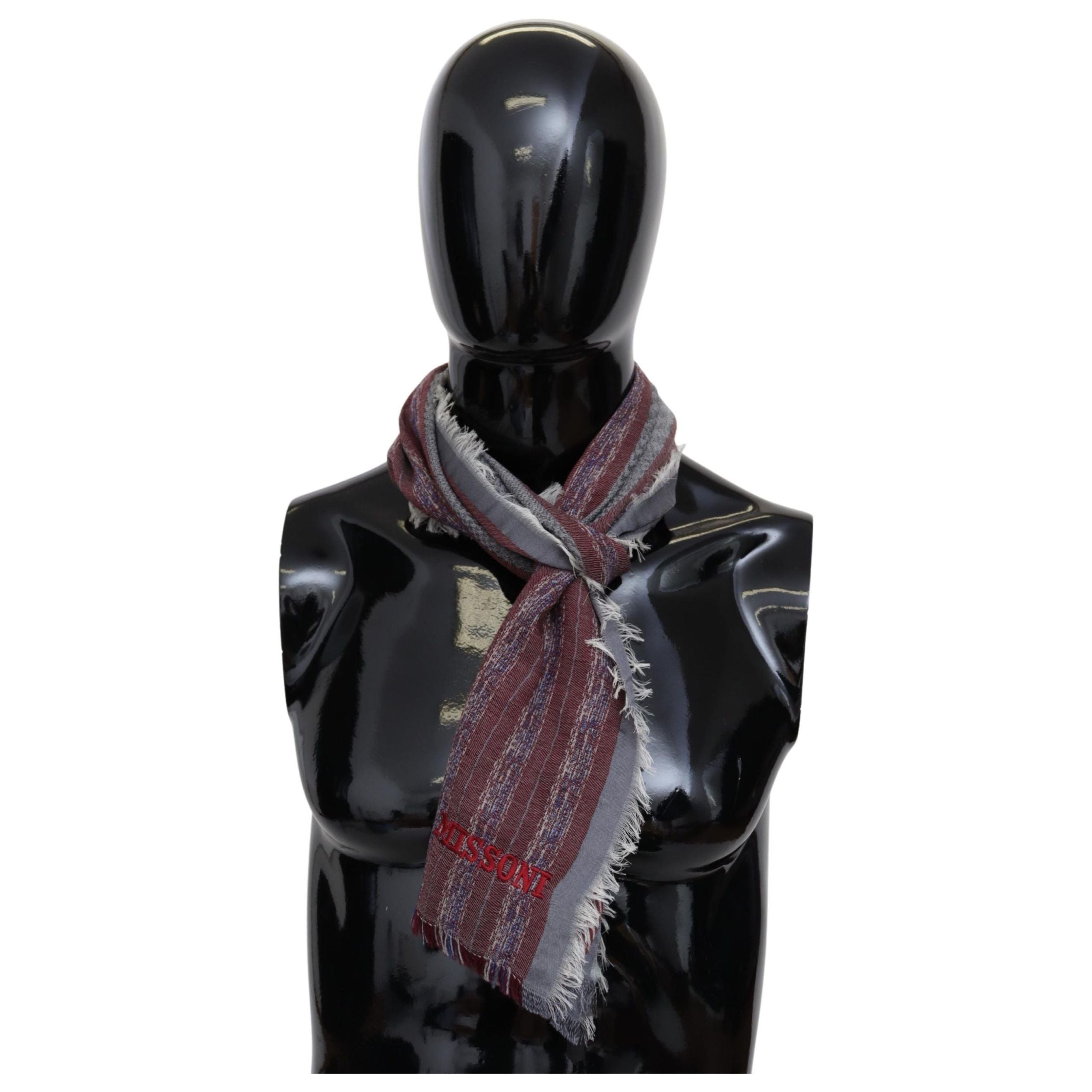 Missoni Multicolor Wool Blend Designer Scarf Elegance