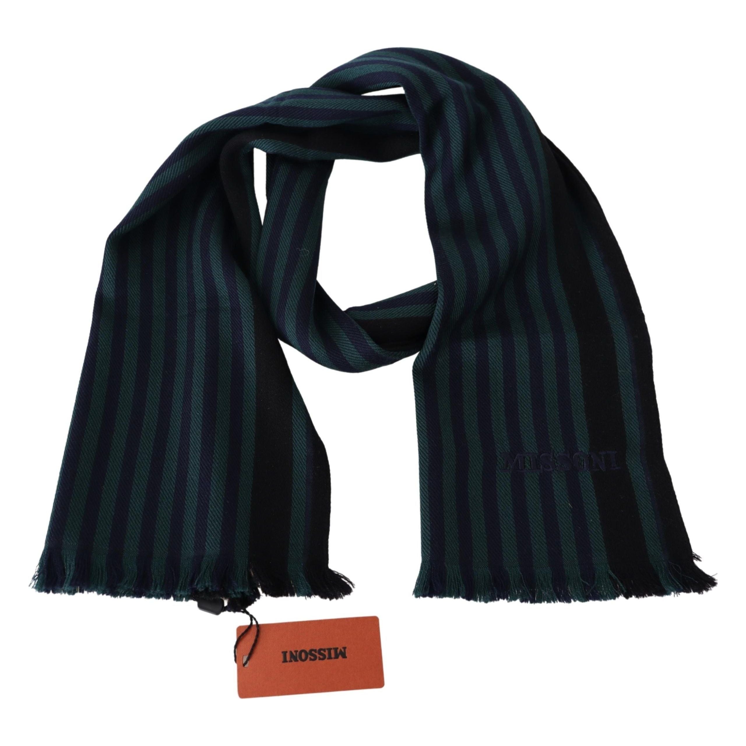 Missoni Multicolor Wool Scarf with Fringes