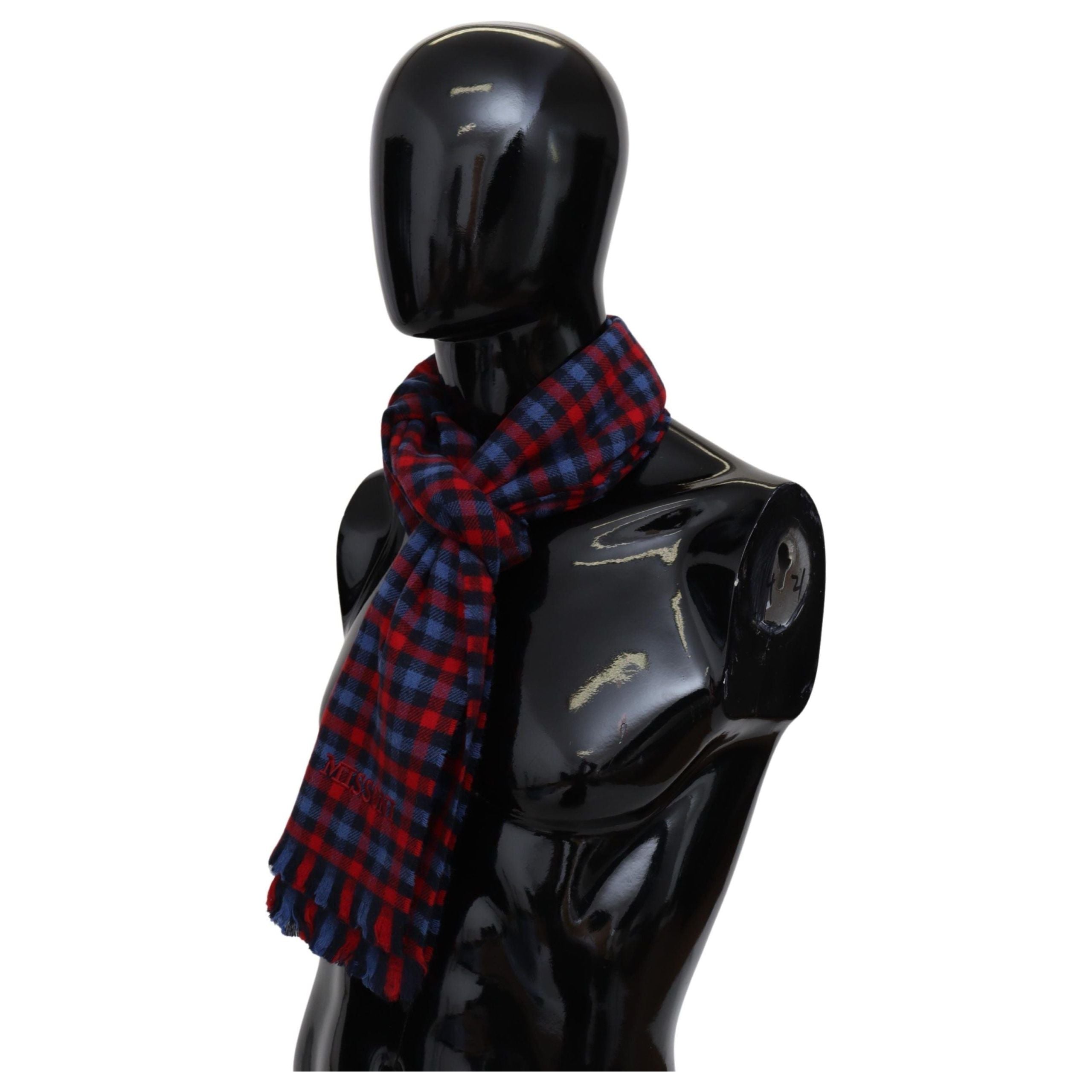 Missoni Multicolour Wool Scarf with Logo Embroidery