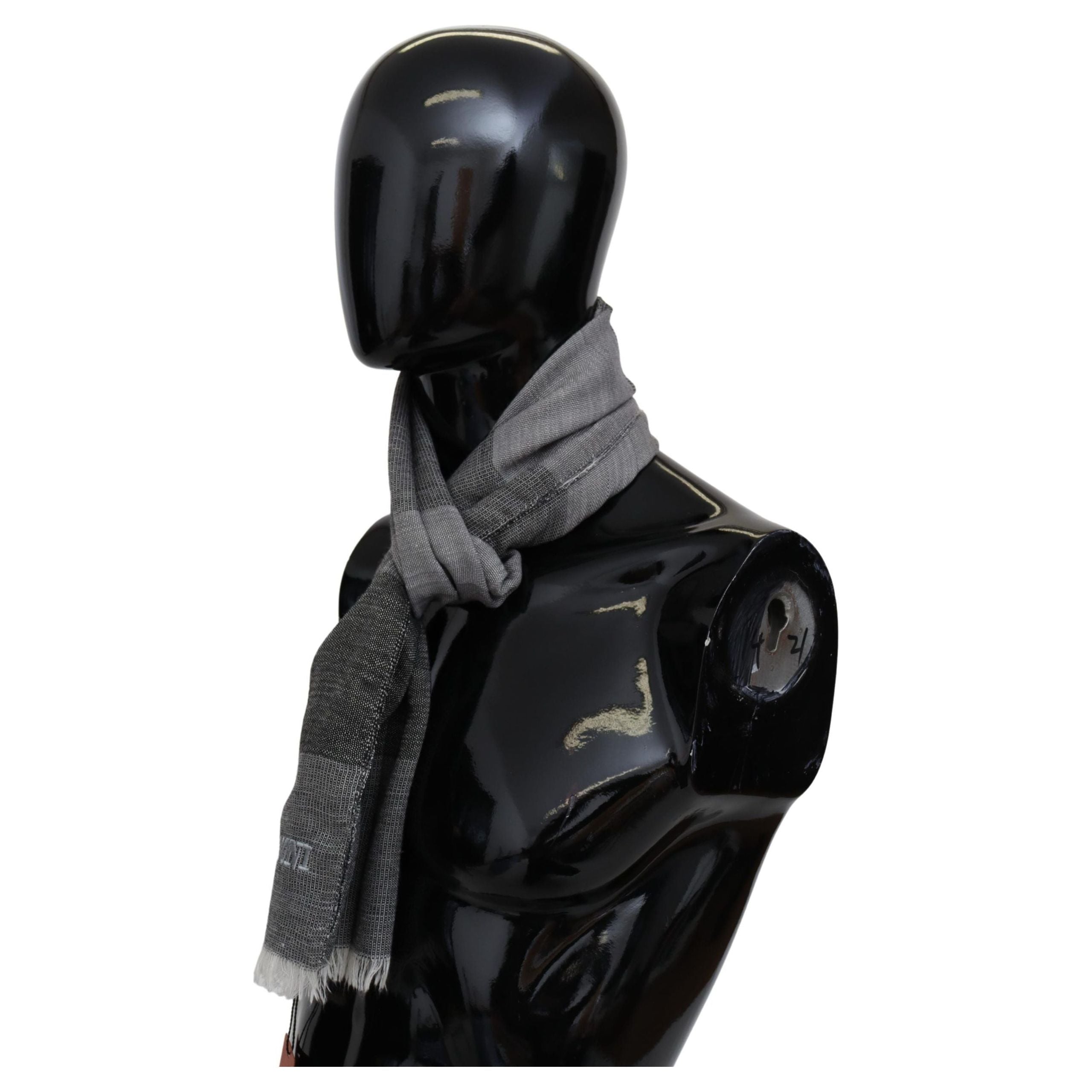 Missoni Multicolour Wool Scarf with Logo Embroidery