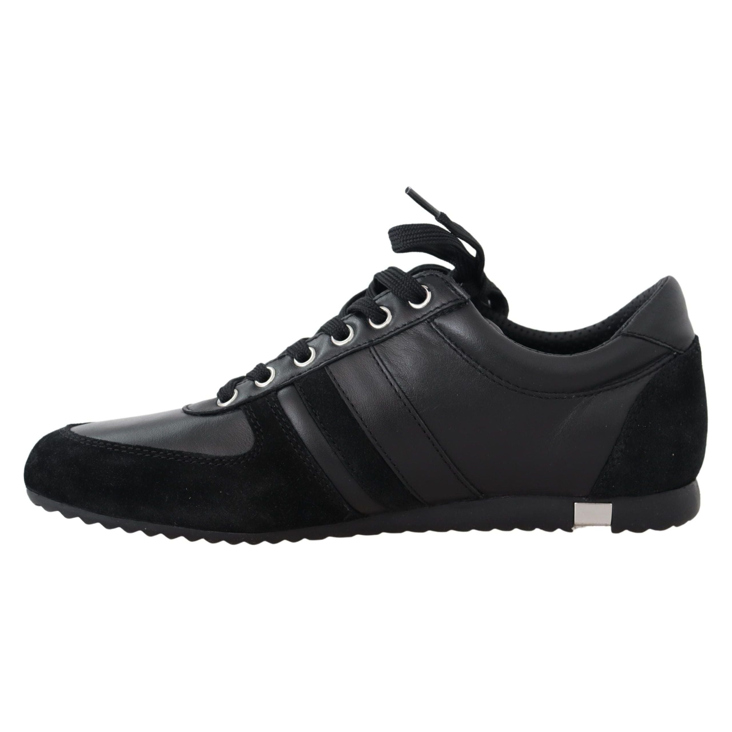 Dolce & Gabbana Black Leather Sport Sneakers