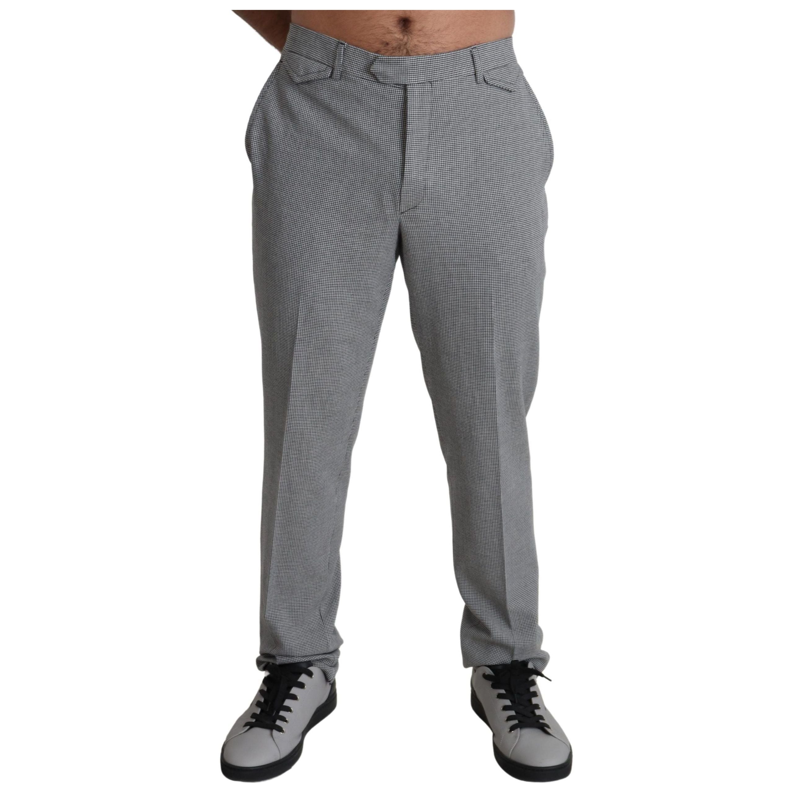 BENCIVENGA Gray Wool Formal Trousers Collection