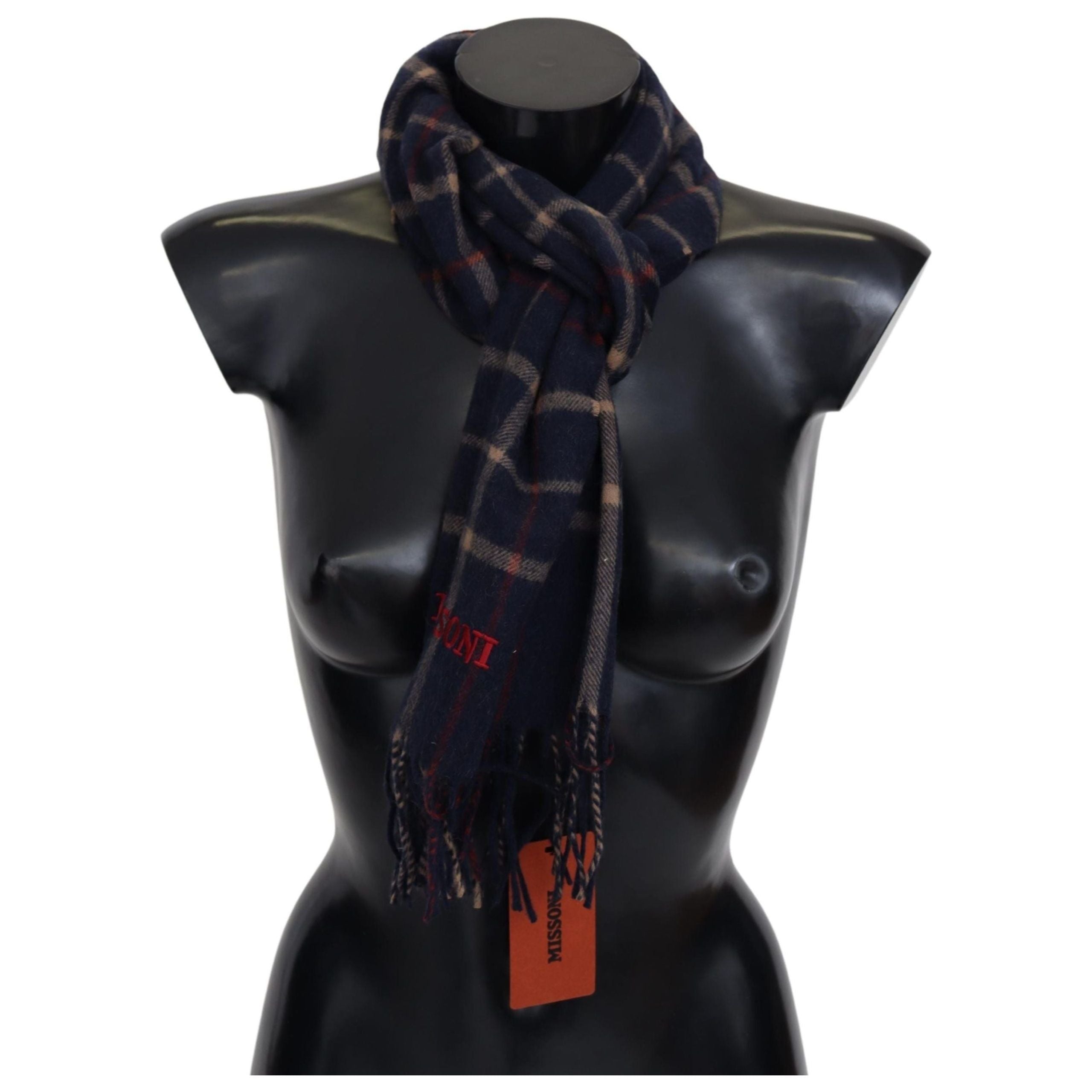 Missoni Chic Unisex Camel Hair Designer Scarf - Luxury Accessory