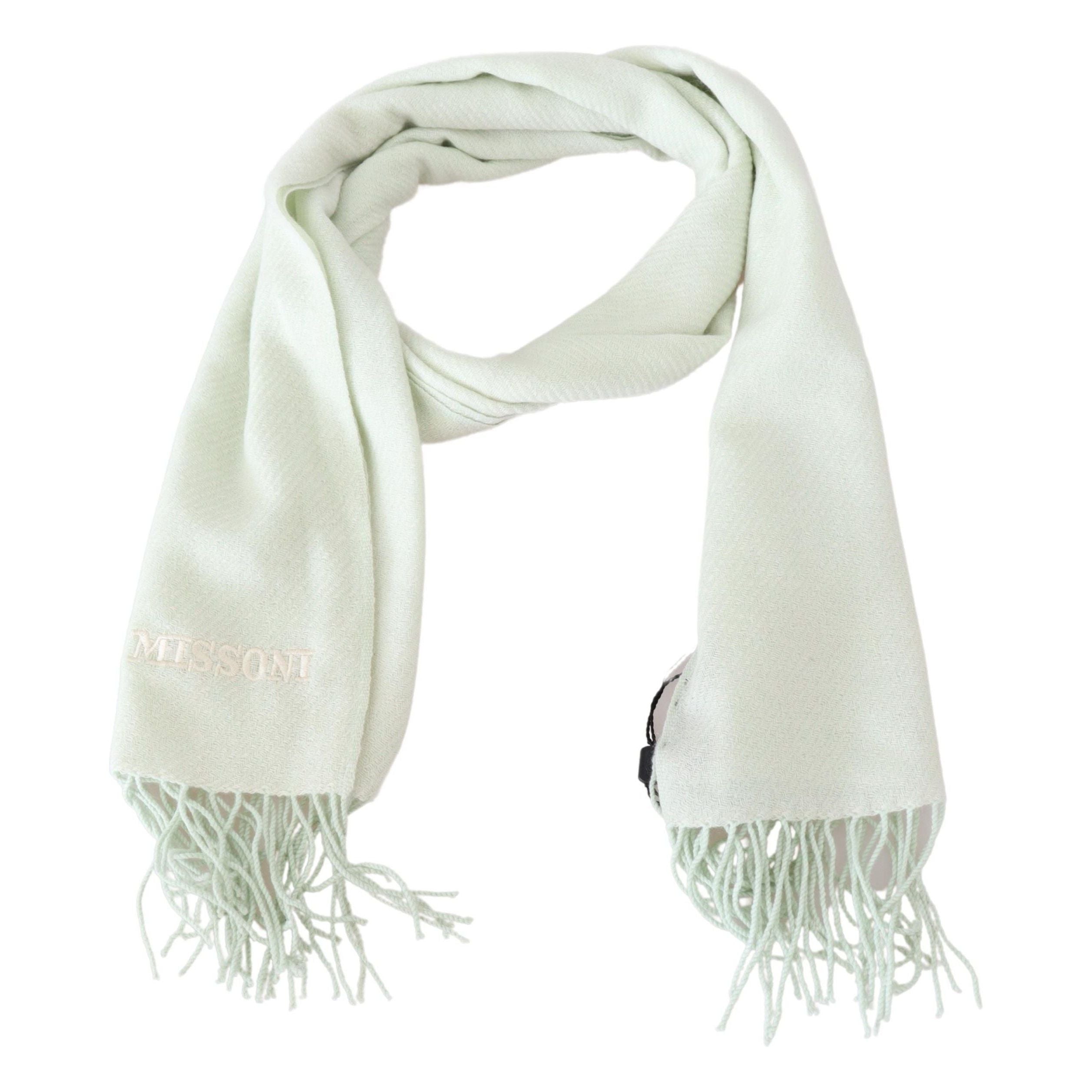 Missoni White Cashmere Scarf for Timeless Luxury