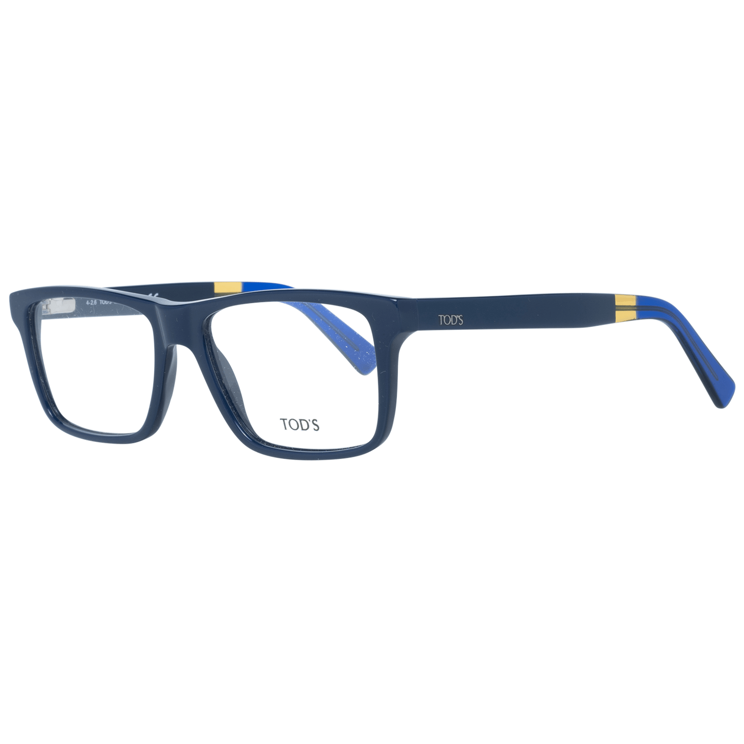 Tod's Blue Acetate Rectangular Eyewear for Timeless Elegance