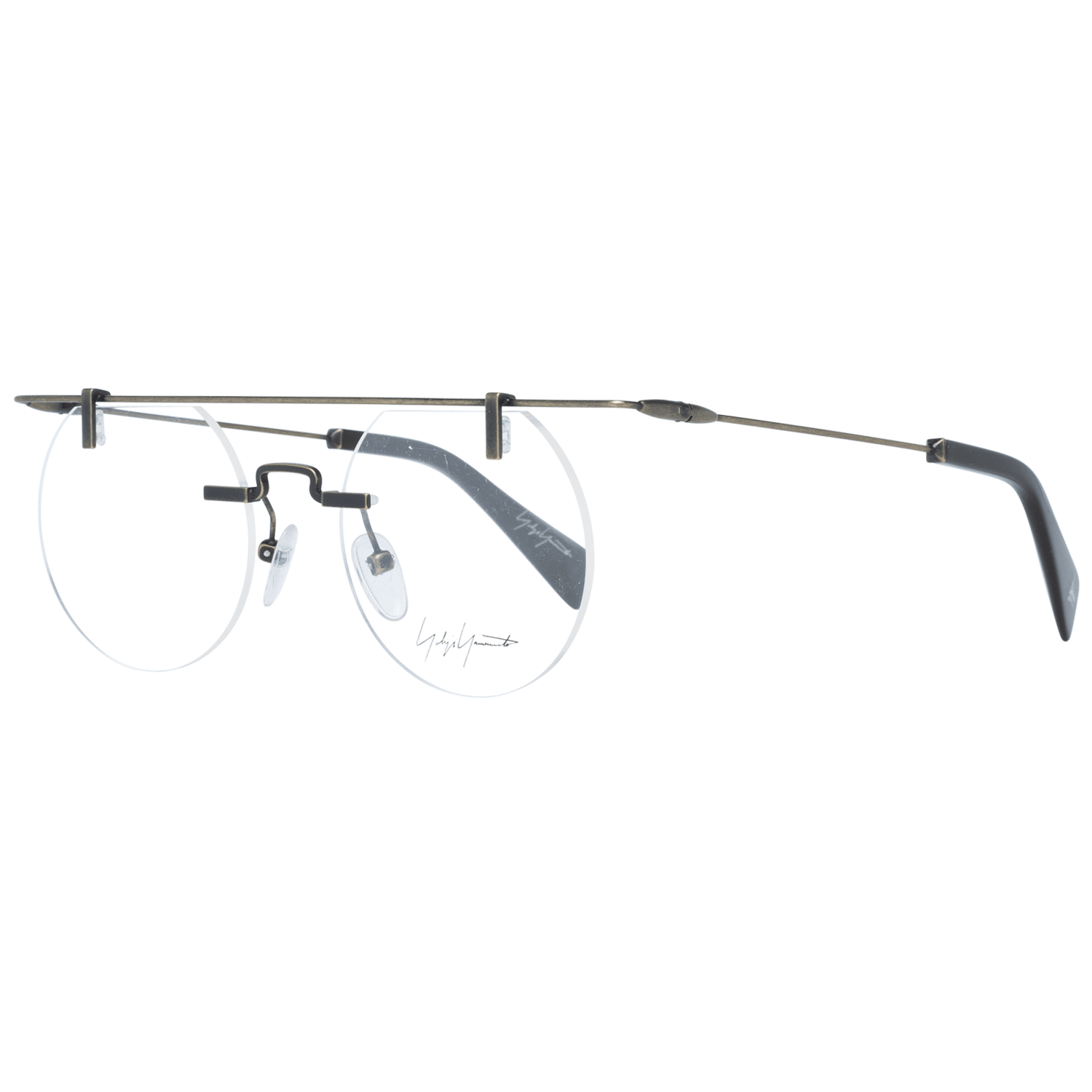 Yohji Yamamoto Gray Metal Optical Frames for Distinctive Style
