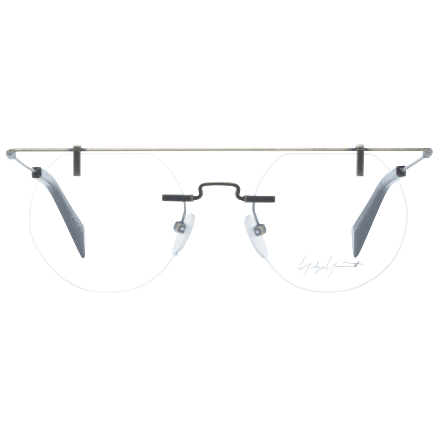 Yohji Yamamoto Gray Metal Optical Frames for Distinctive Style