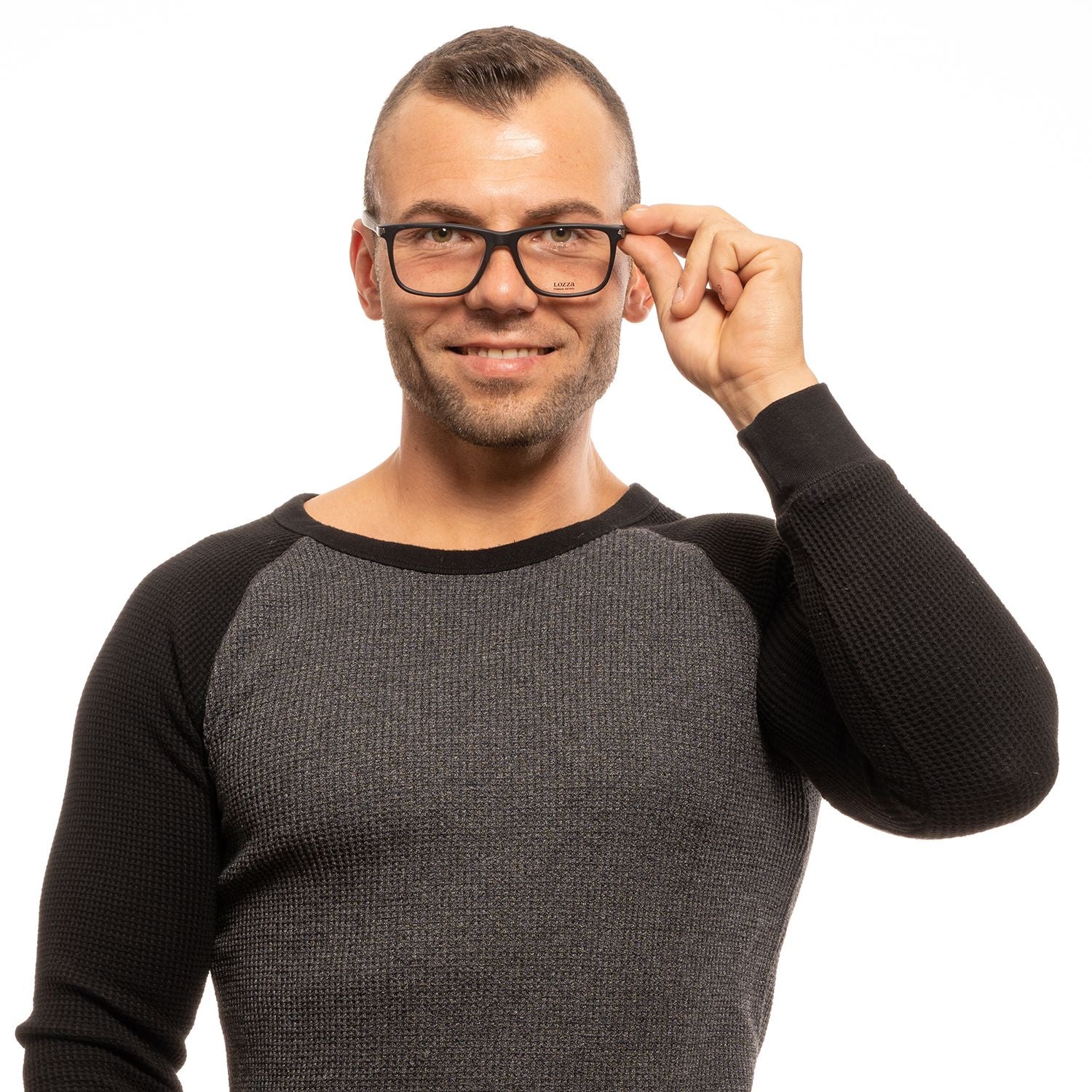 Lozza Black Acetate Optical Frames - Timeless Elegance Redefined